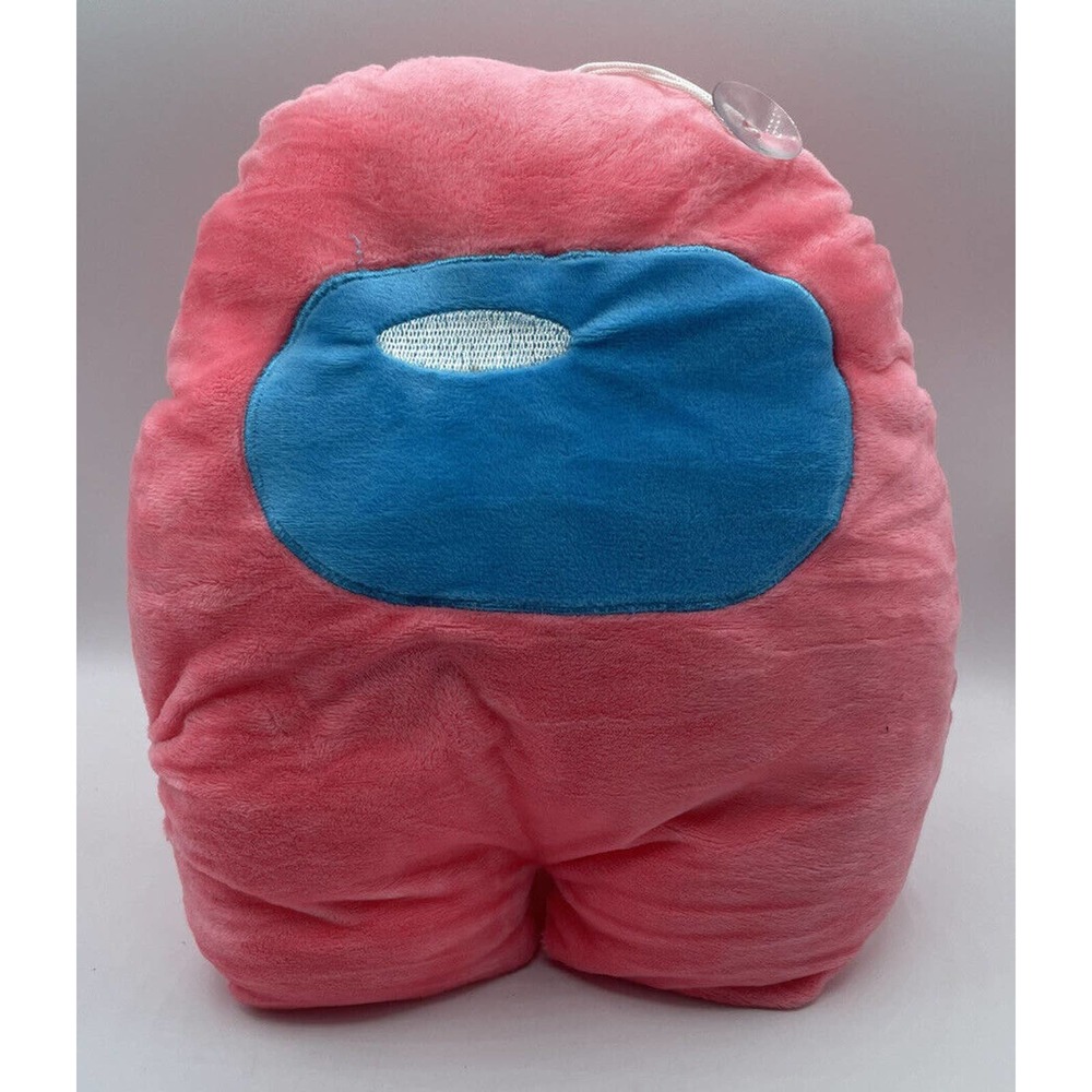 Among Us Crewmate Plush 11” Super Soft Pink Blue With Suction Cup Video Game New